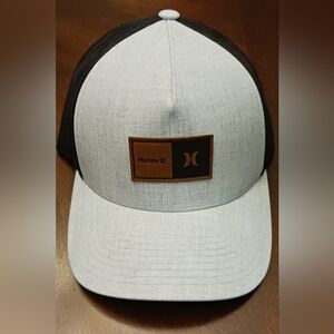 Hurley Men's Austin Trucker Hat, Topaz Mist(very lite Blue/Gray), Adjust to Size